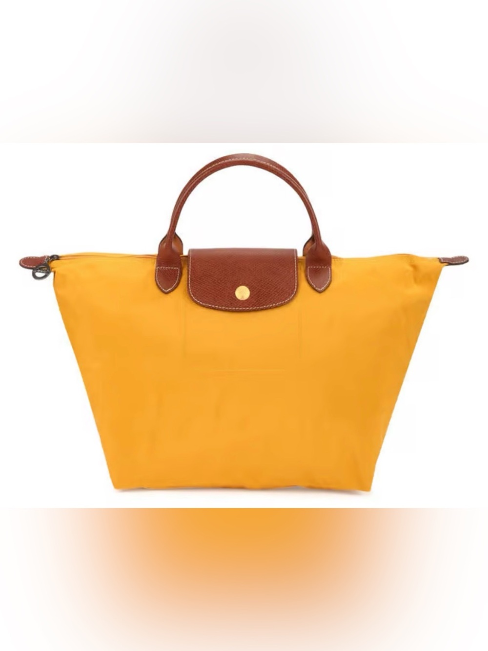 Longchamp Le Pliage Original Small Top Handle Bag - Mustard / Soleil Yellow - Picture 2 of 15